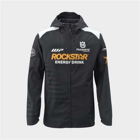 rockstar husqvarna replica hardshell jacket|HUSQVARNA ROCKSTAR REPLICA TEAM HARDSHELL JACKET .